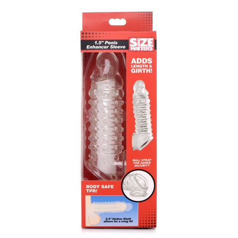 Size Matters Penis Enhancer Sleeve 1.5 Inch Extension > Sex Toys For Men > Penis Sleeves