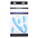 Mighty Rider 10X 8.4 Inch Strapless Strap-On Blue with Remote Control > Dildos > Strapless Strap Ons