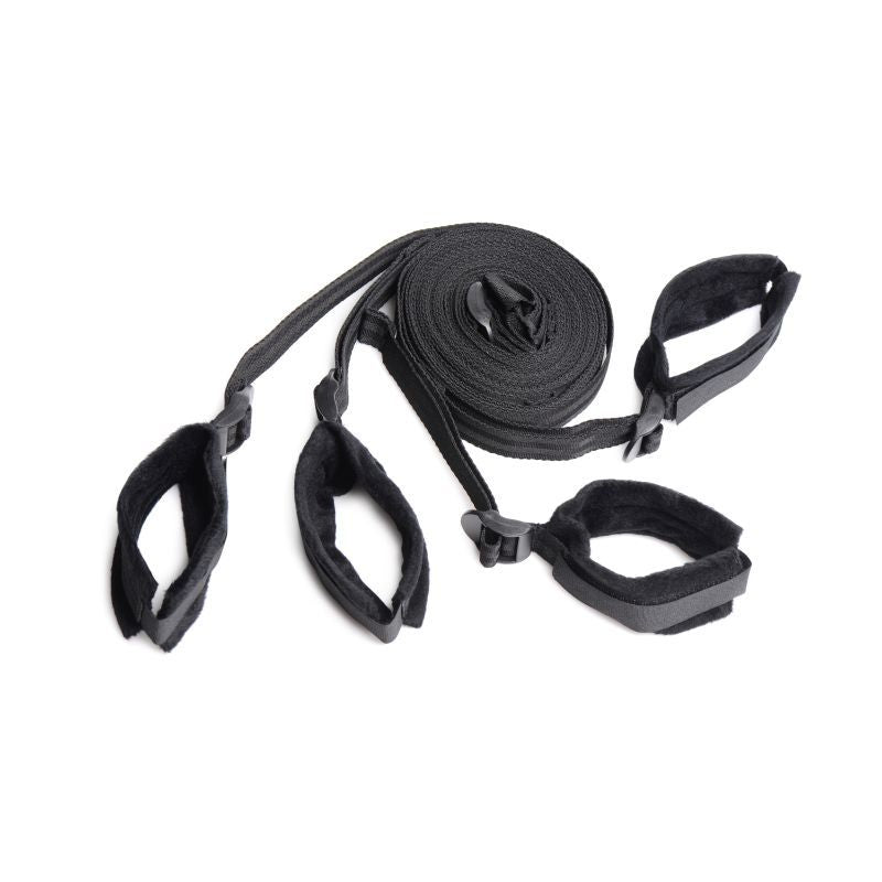 6-Piece Bed Restraint Bondage Kit Black > Bondage Gear > Bed Restraints