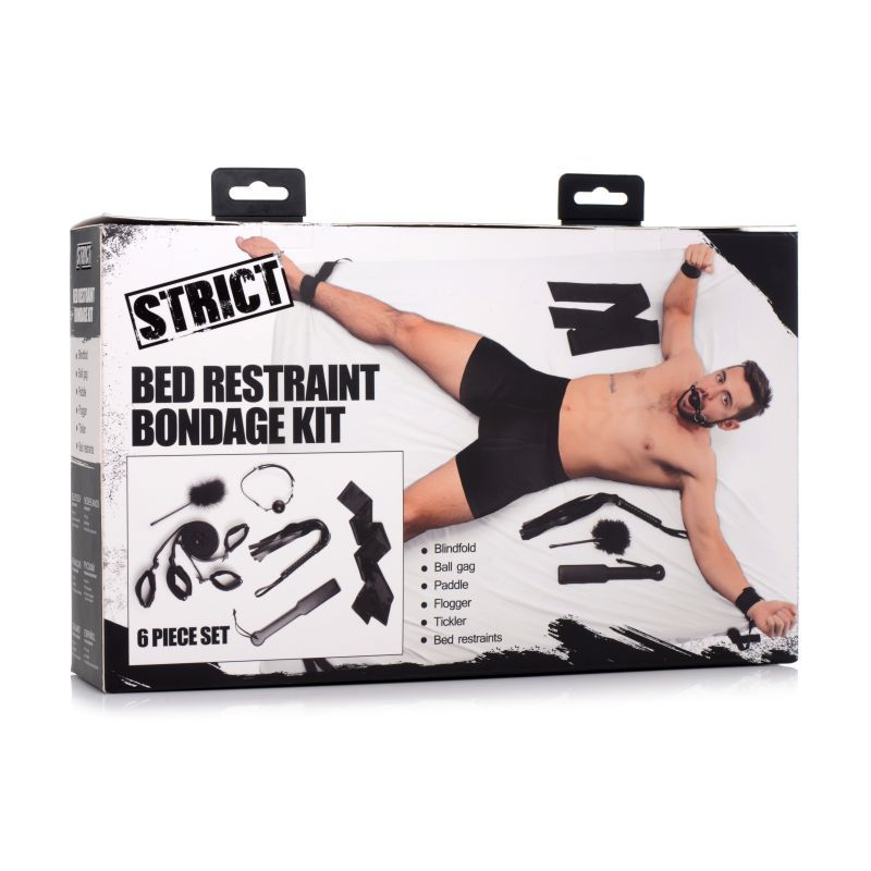 6-Piece Bed Restraint Bondage Kit Black Black > Bondage Gear > Bed Restraints
