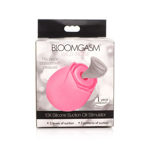 10X Wild Rose Silicone Suction Stimulator Pink Suction Stimulator
