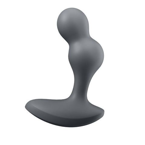 Satisfyer Deep Diver Vibrating Connect App Anal Plug Grey Butt Plugs - Vibrating