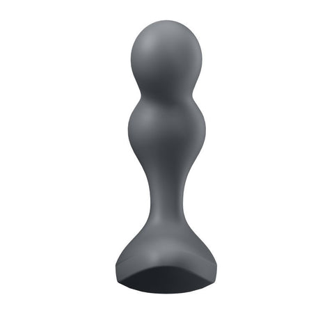 Satisfyer Deep Diver Vibrating Connect App Anal Plug Grey Butt Plugs - Vibrating