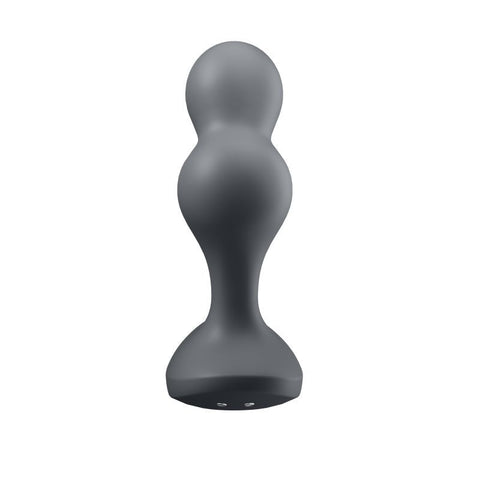 Satisfyer Deep Diver Vibrating Connect App Anal Plug Grey Butt Plugs - Vibrating