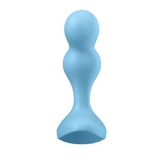 Satisfyer Deep Diver Vibrating Connect App Anal Plug Blue