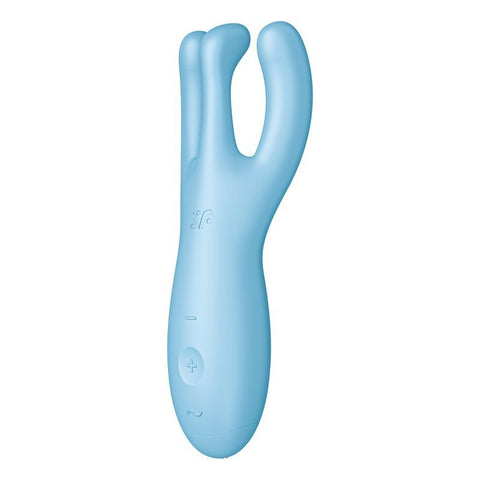 Satisfyer Threesome 4 Connect App Layon Vibrator Blue Vibrators