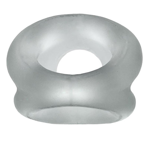 Oxballs Tri-Squeeze 3-Ring Cocksling – Extended Ballstretcher Base Comfort Clear > Cock Ring > Sling
