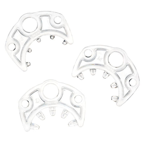 Cockcage Accessory Points of Intrigue Clear Set of Three Clear Cages