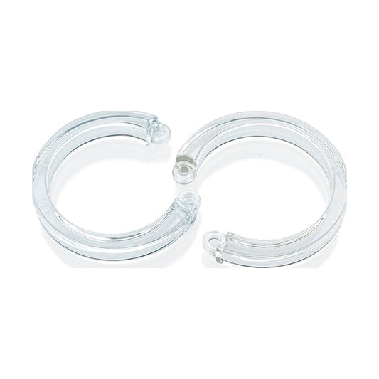 Cockcage U Ring 2 Pc L/XL Clear Replacement Set 53.975mm 57.15mm