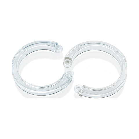 Cockcage U Ring 2 Pc L/XL Clear Replacement Set 53.975mm 57.15mm Clear Cages