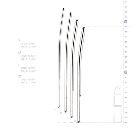 Single Ended Dilator Trainer Set 4 Piece Sounding Rods with Case Sounding Rods