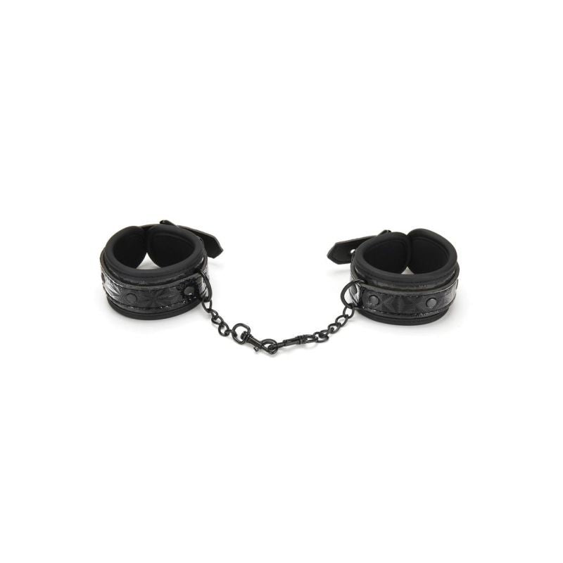 Whip Smart Diamond Handcuff Black Elegant Bondage Accessory Secondary image