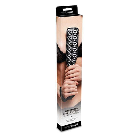 Whip Smart Diamond Paddle Black Adult Sex Toy Whips & Paddles