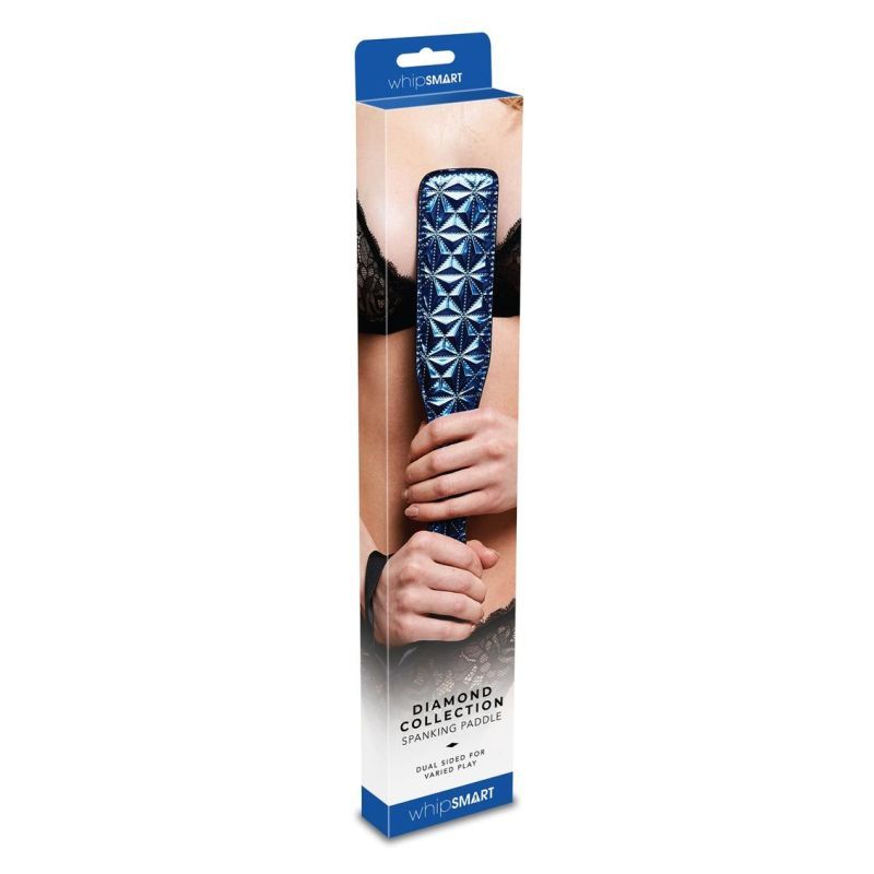 Whip Smart Diamond Paddle Blue Adult Sex Toy Whips & Paddles