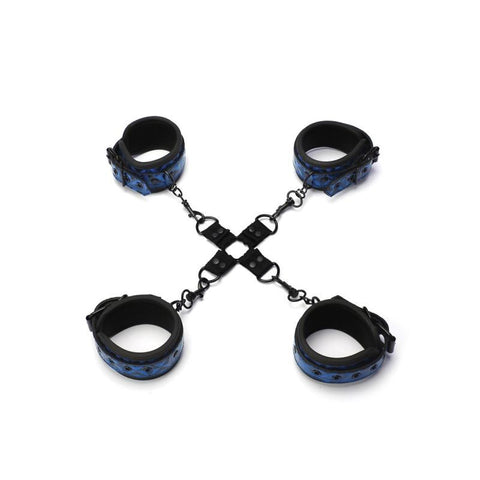 Whip Smart Diamond Hogtie Restraint in Blue Default Title Restraints