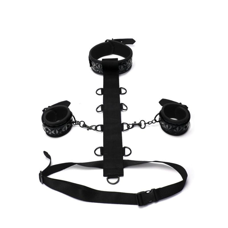 Whip Smart Diamond Body Restraint Three Piece Set Black Secondary image