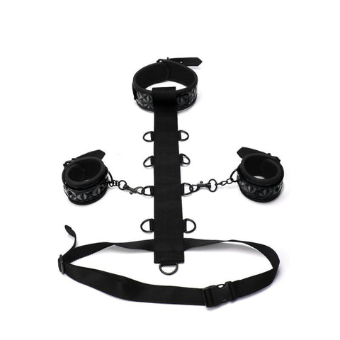 Whip Smart Diamond Body Restraint Three Piece Set Black Default Title Restraints