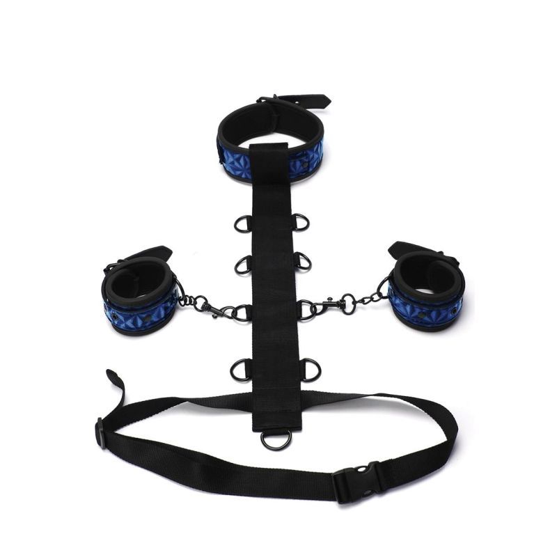 Whip Smart Diamond Body Restraint Three Piece Set Blue Secondary image