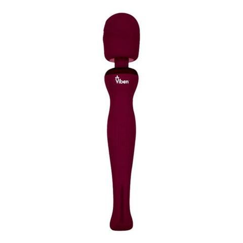 Viben Sultry Rechargeable Wand Massager in Ruby Red Electric Massager