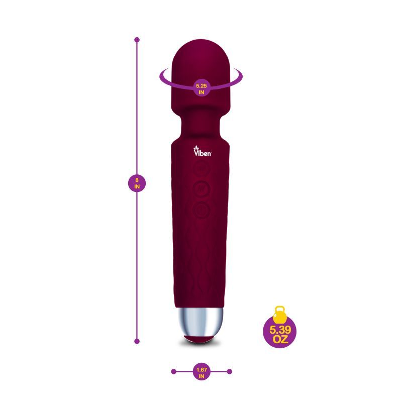 Viben Tempest Wand Massager in Ruby > Sex Toys > Massage Wands
