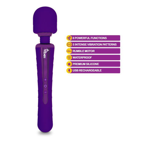 Viben Obsession Rechargeable Wand Massager Violet Electric Massager