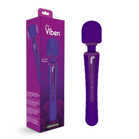 Viben Obsession Rechargeable Wand Massager Violet Electric Massager