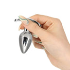 Pillow Talk Sneaky Stainless Steel Anal Plug 2.6 Inch w Swarovski Crystal > Anal Range > Butt Plugs