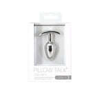 Pillow Talk Sneaky Stainless Steel Anal Plug 2.6 Inch w Swarovski Crystal > Anal Range > Butt Plugs