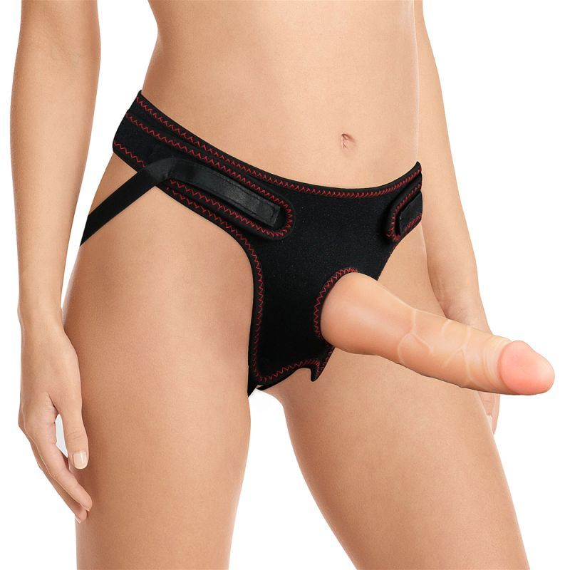 Easy Strap-on Set 19cm (Flesh) Flesh 7.5" > Dildos > Strap On Harnesses