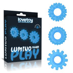 Lovetoy Glow In The Dark Lumino Cock Rings Set Of 3 > Cock Ring > Sets