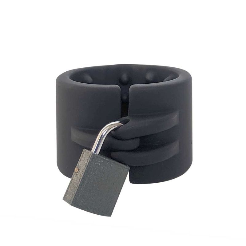 Brutus Cruncher Lockable Spiked Ball Stretcher > Sex Toys For Men >