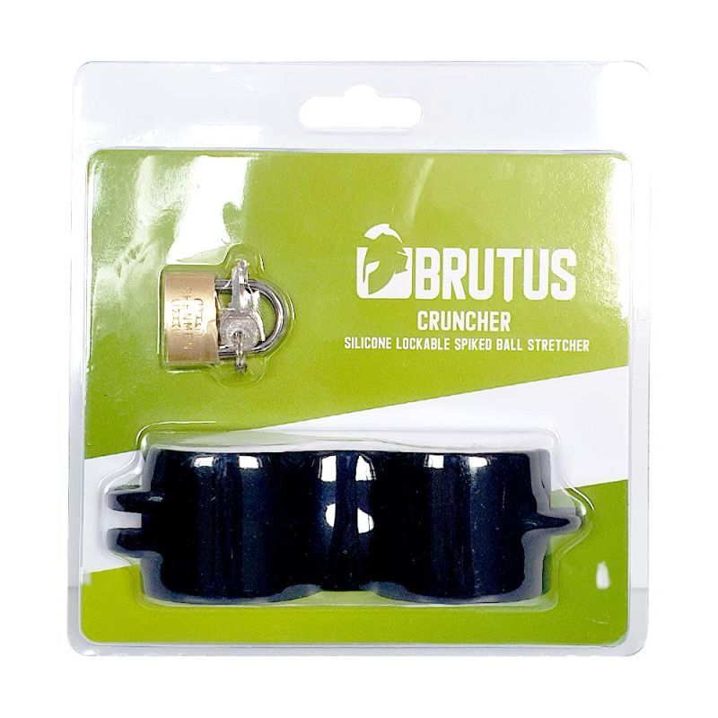 Brutus Cruncher Lockable Spiked Ball Stretcher > Sex Toys For Men > Ball Stretchers
