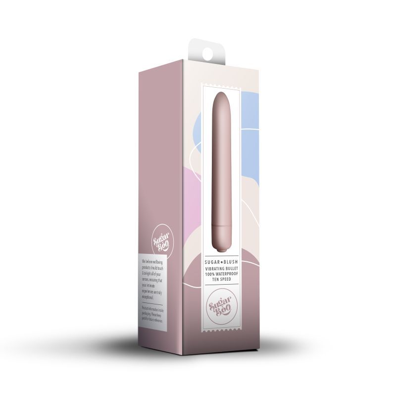 SugarBoo Bullet Vibrator - Waterproof Silicone Stimulator - Blush > Vibrators > Mini Vibrators