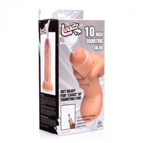 Squirting Dildo 10in with Syringe Dongs Squirting