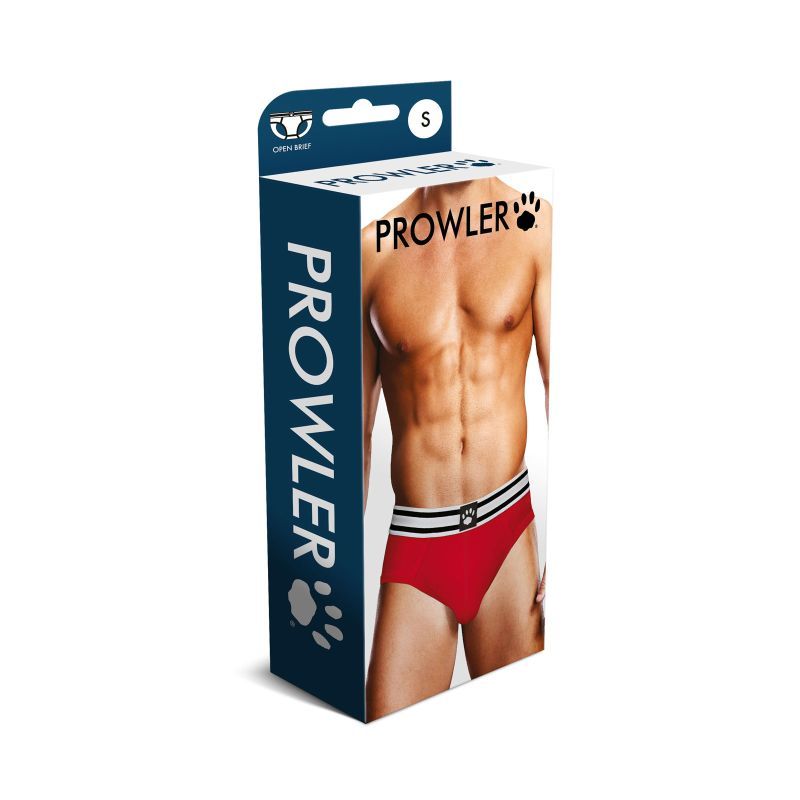 Prowler Open Back Brief White/Red > Clothes > Open Back Underwear