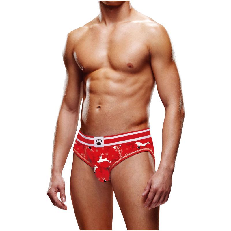 Prowler Reindeer Open Back Brief – Backless Festive Underwear Red Small > Clothes > Open Back Underwear