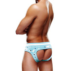 Prowler Winter Open Back Brief with Fun Polar Design Blue Large Extra Large > Clothes > Open Back Underwear