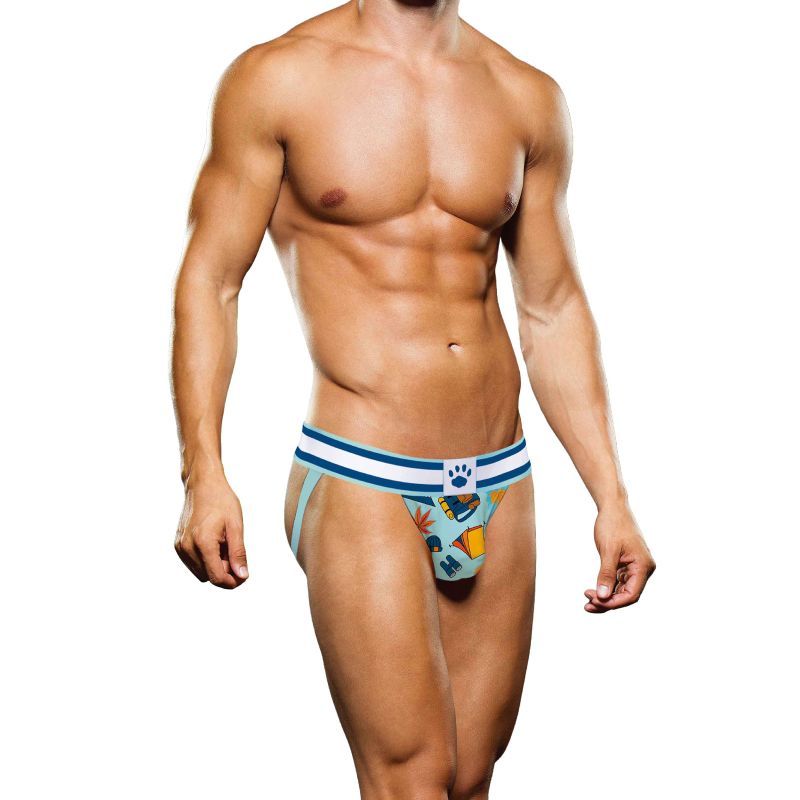 Prowler Autumn Jock Strap – Dual-Colored Design Men's Underwear Blue Small > Clothes > Jockstraps