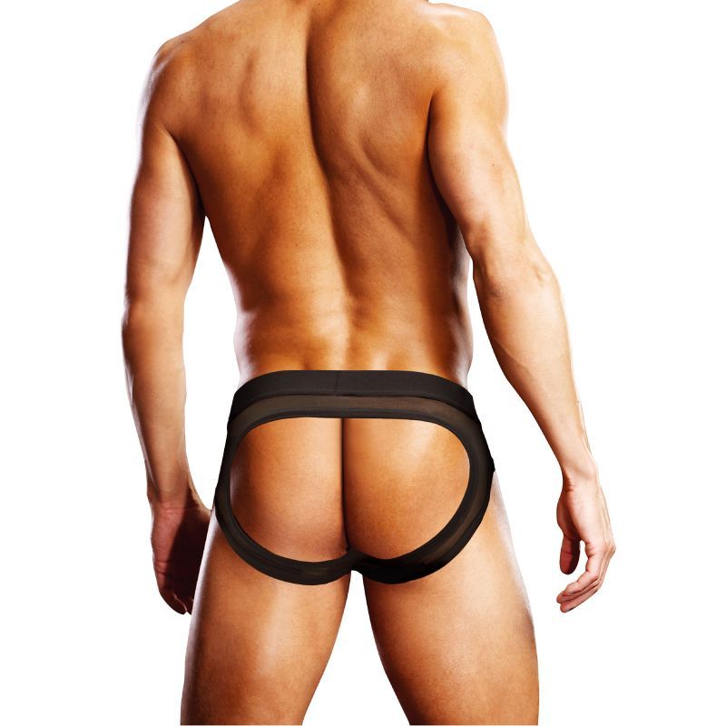 Prowler Mesh Open Back Brief Black Black Large > Clothes > Open Back Underwear
