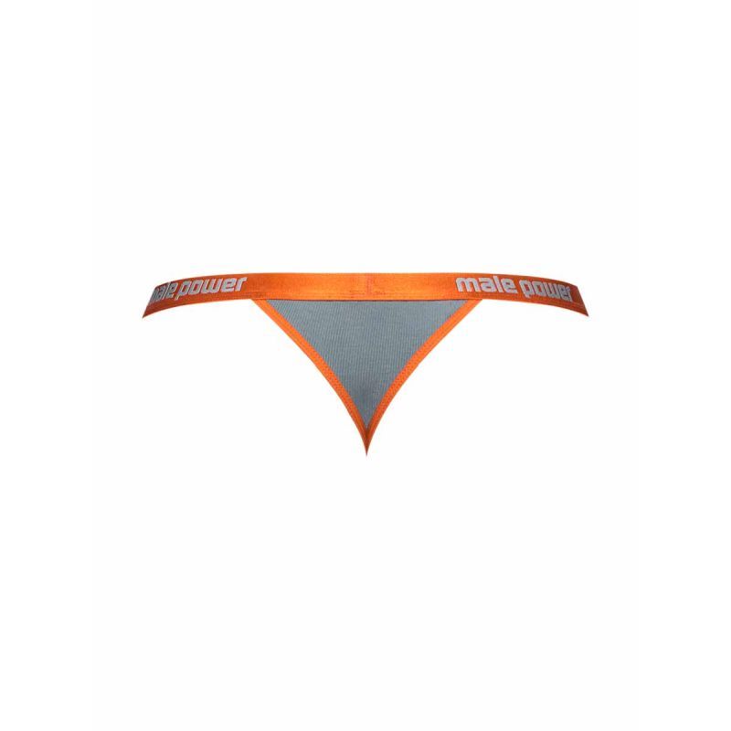 Male Power Casanova Uplift Micro Thong in Grey for Men > Clothes > Mens G-Strings