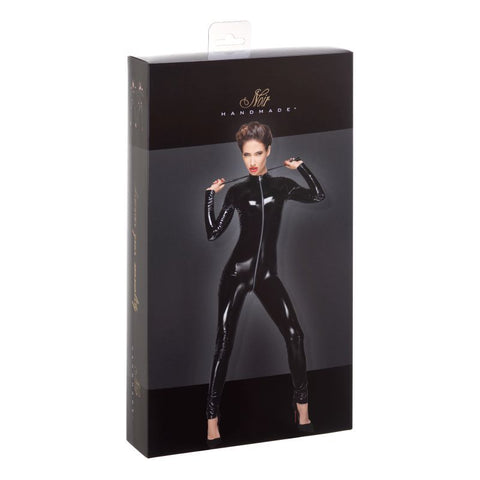 PVC Overall with Long 3-Way Metal Zipper Womens Latex