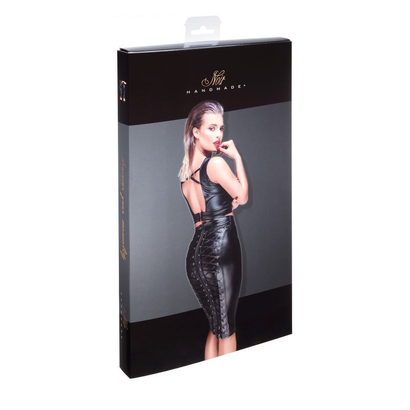 Power Wetlook Pencil Skirt with Long Zipper for Adult Fashion Womens Latex