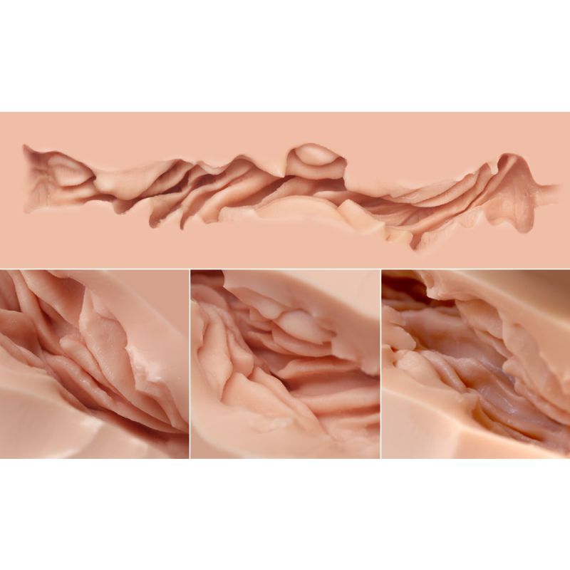 Jessica Handheld Torso Masturbator – Ultra Premium Realistic Sleeve with Detailed Genital Reproduction Strokers - Manual