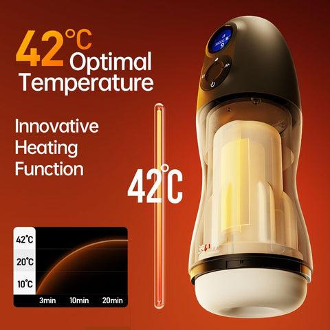 Atom Electronic Masturbator with Heating and Vibration Modes Strokers - Auto