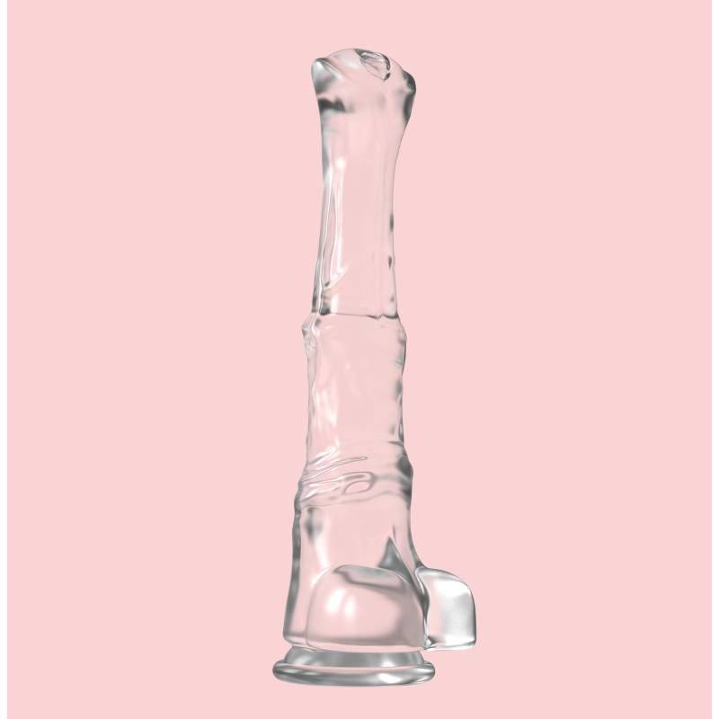 Denny Dong Clear XXL (40cm Length, 14cm Diameter) – Large Realistic Dildo with Suction Cup > Dildos > Oversized Toys