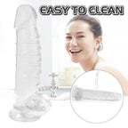 Denny Dong Clear XXL (40cm Length, 14cm Diameter) – Large Realistic Dildo with Suction Cup > Dildos > Oversized Toys