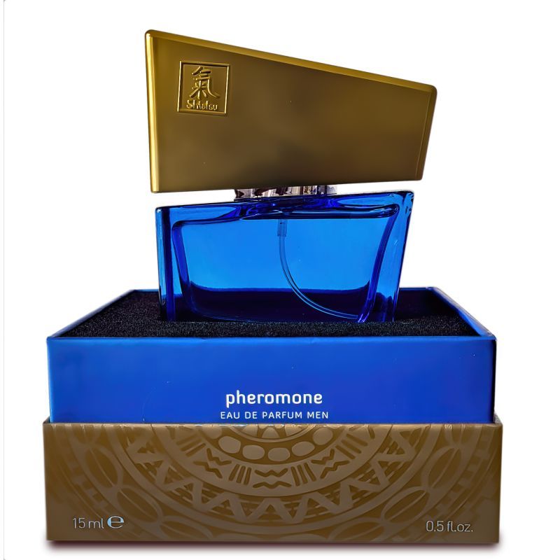 Shiatsu Pheromone Fragrance Dark Blue 15ml Concentrated Eau de Toilette for Men Default Title > Essentials > Aphrodisiacs