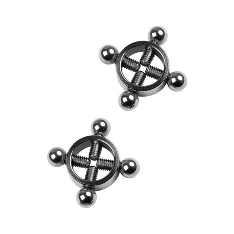 Silver Metal Nipple Clamps for Intense Pleasure and Sensation Nipple Clamps