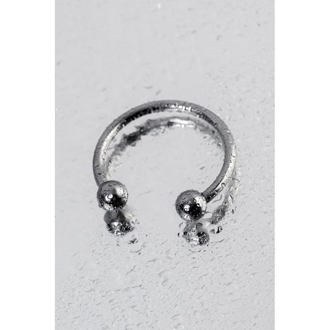 Silver Metal 3 Centimeter Penis Erection Ring COCK RINGS