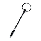 Silver Metal Urethral Plug with Ring Bullet Shape Waterproof Stainless Steel Plug > Sex Toys For Men > Sounding Rods